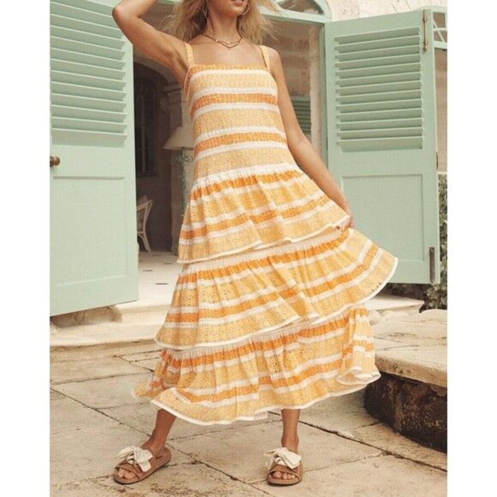 Worn Once. Zimmermann Lace Dresses AU 0 / US 4 orange - Picture 9 of 14